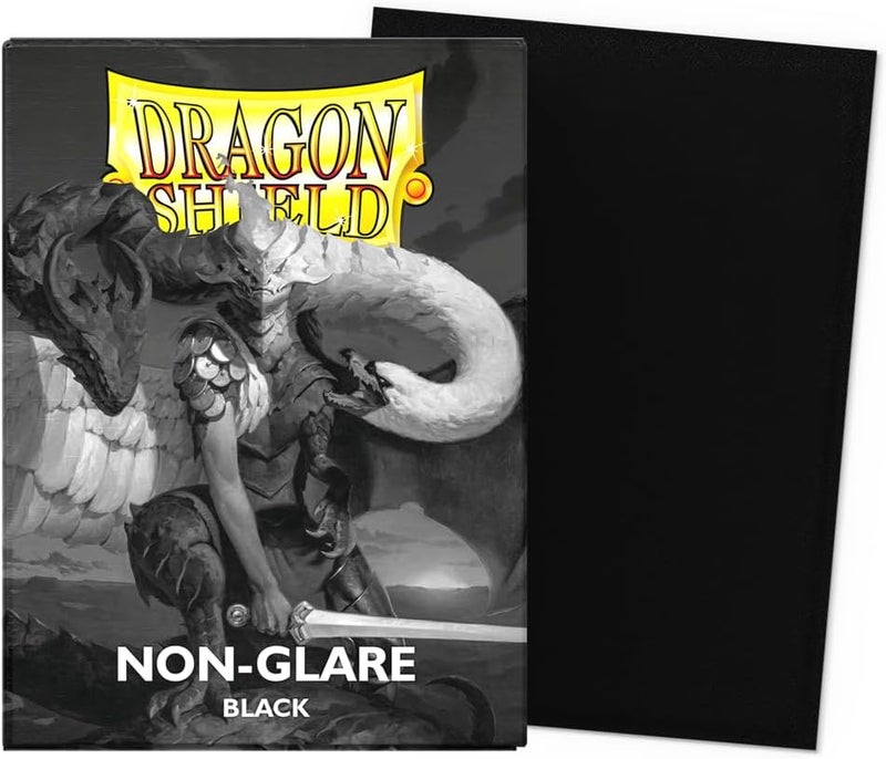 dragon shield | Standard Size Card Matte Sleeves | 100 CT - Non Glare Smooth & Tough Premium TCG Sleeves | Compatible with Pokemon, Flesh & Blood, One Piece & Magic The Gathering | Black - Image 2